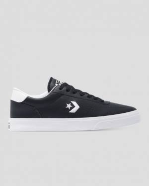 Trampki Niskie Converse Boulevard Faux Skórzane Czarne | CV-475MPX