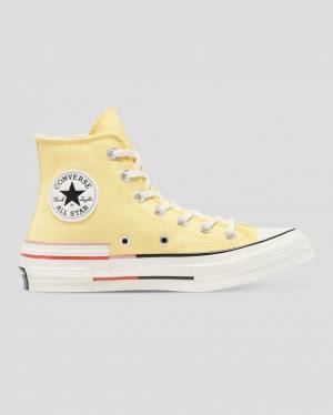 Trampki Wysokie Converse Chuck 70 Colour Block Żółte | CV-203QMZ