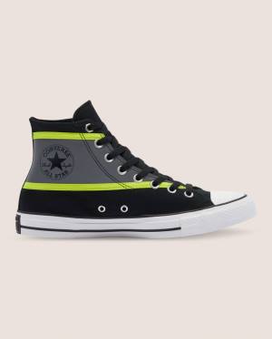 Trampki Wysokie Converse Chuck Taylor All Star Hi-Vis Czarne | CV-135BXZ