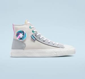 Trampki Wysokie Converse Chuck Taylor Alt Star Marbled Patch Szare Różowe | CV-894BOC