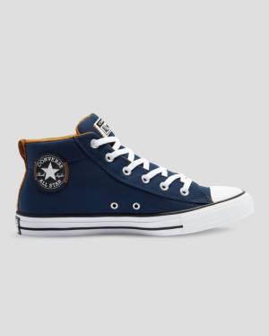 Trampki Wysokie Converse Chuck Taylor All Star Streetwear Niebieskie | CV-902ENF