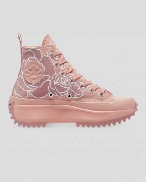 Trampki Wysokie Converse Run Star Hike Floral Różowe | CV-670GXC
