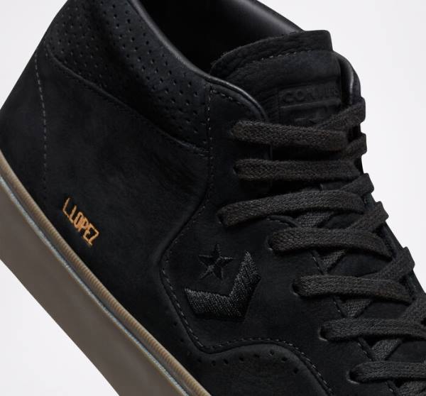 Buty Skate Converse CONS Louie Lopez Pro Nubuck Skórzane Czarne Głęboka Brązowe | CV-243GDV