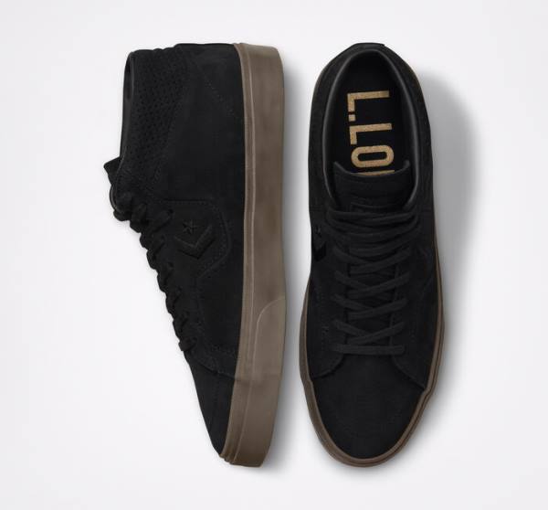 Buty Skate Converse CONS Louie Lopez Pro Nubuck Skórzane Czarne Głęboka Brązowe | CV-243GDV