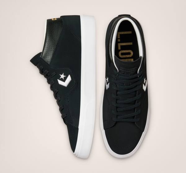 Buty Skate Converse CONS Louie Lopez Pro Mid Czarne Białe | CV-481PCI