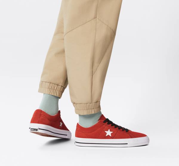 Buty Skate Converse CONS One Star Pro Zamszowe Czarne Białe | CV-239VUT