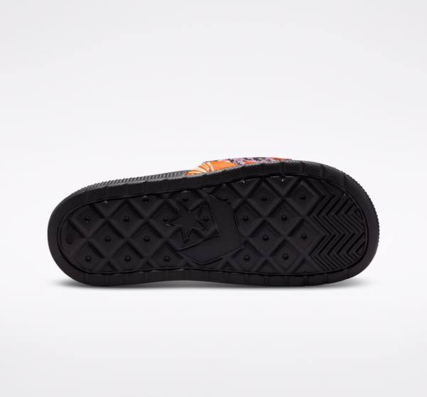 Sandały Converse All Star Klapki Tropical Florals Czarne Jasny Żółte Różowe | CV-340DFP