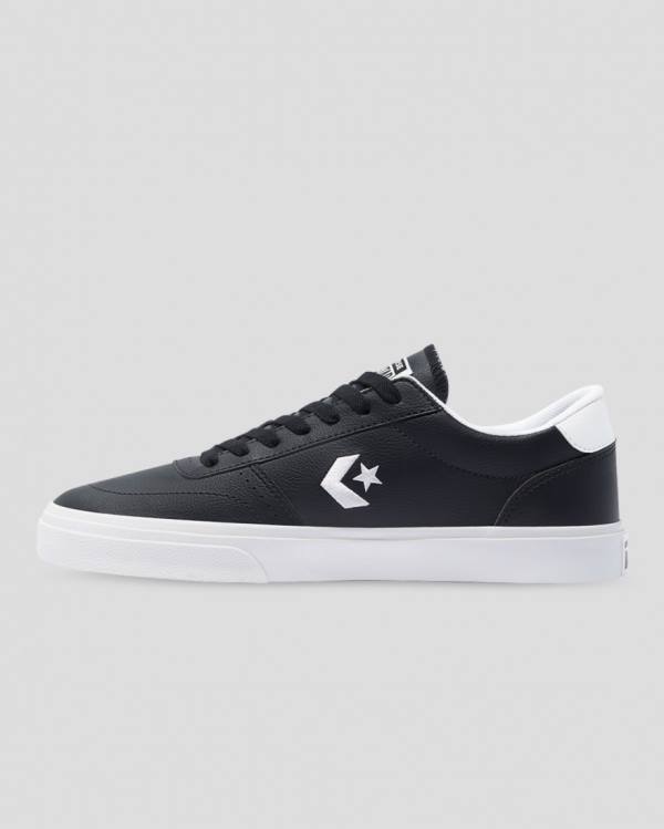 Trampki Niskie Converse Boulevard Faux Skórzane Czarne | CV-475MPX