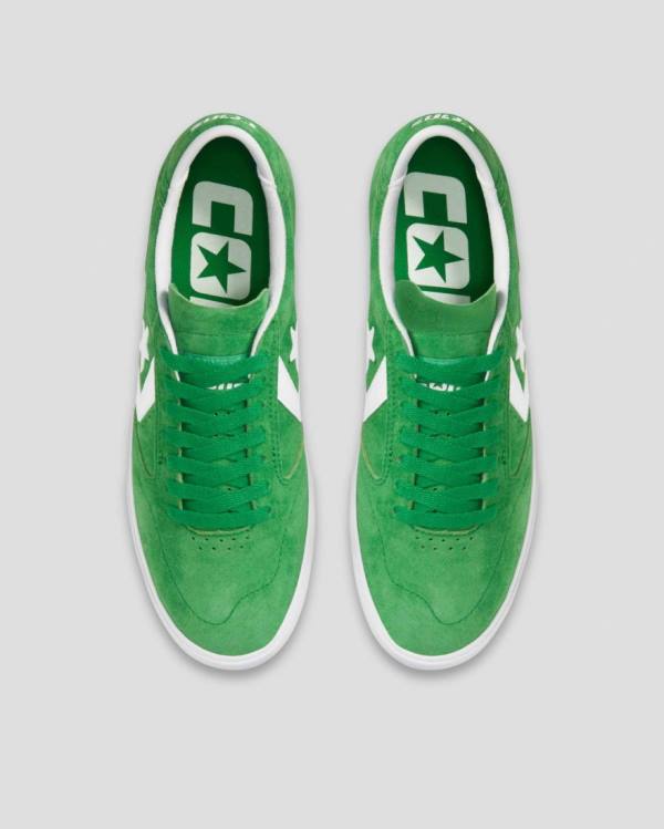 Trampki Niskie Converse Checkpoint Pro Pigskin Zamszowe Zielone | CV-389JAF