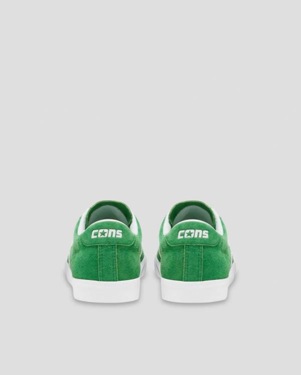 Trampki Niskie Converse Checkpoint Pro Pigskin Zamszowe Zielone | CV-904ZEY