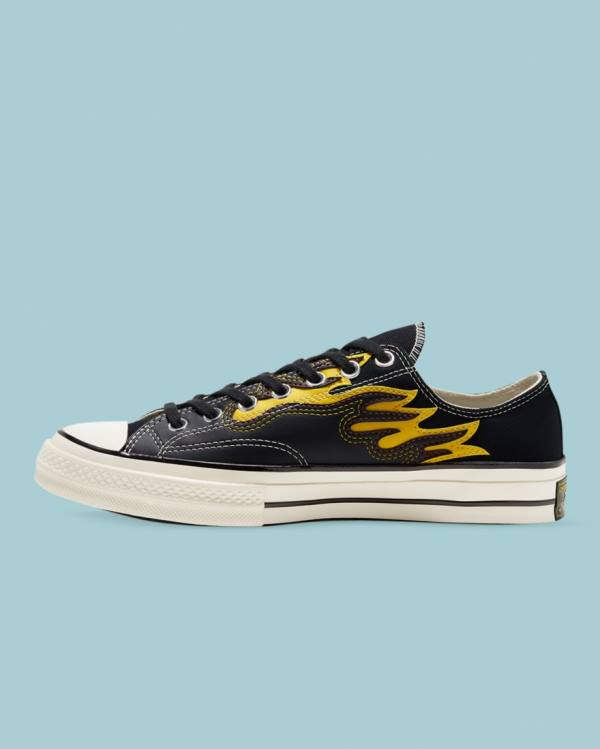 Trampki Niskie Converse Chuck 70 Archive Flame Overlay Czarne | CV-201RTP