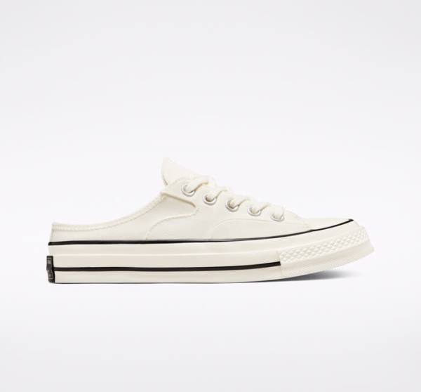 Trampki Niskie Converse Chuck 70 Mule Czarne | CV-438UOY