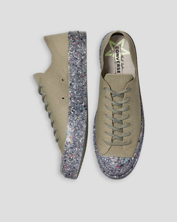 Trampki Niskie Converse Chuck 70 Renew Knit Zielone | CV-126DAQ