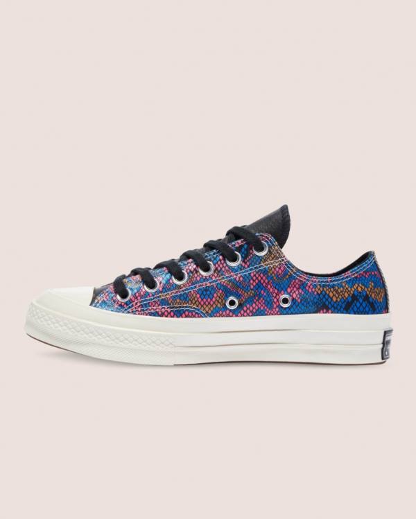 Trampki Niskie Converse Chuck 70 Satin Snake Print Czarne | CV-571YSK
