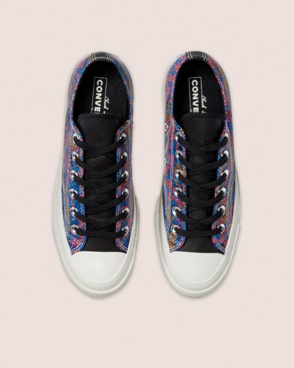 Trampki Niskie Converse Chuck 70 Satin Snake Print Czarne | CV-571YSK