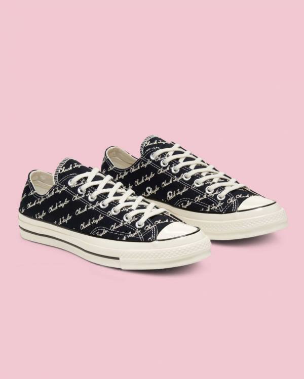 Trampki Niskie Converse Chuck 70 Signature Czarne | CV-145IEP