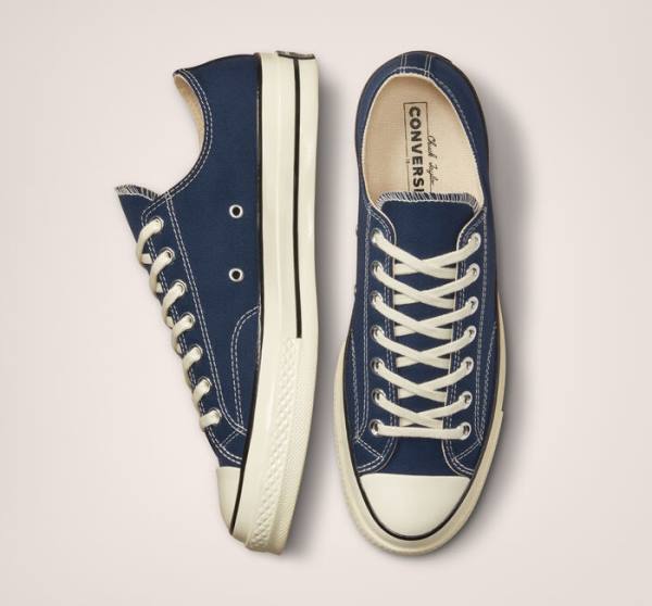 Trampki Niskie Converse Chuck 70 Tonal Polyester Granatowe Czarne | CV-785SGY