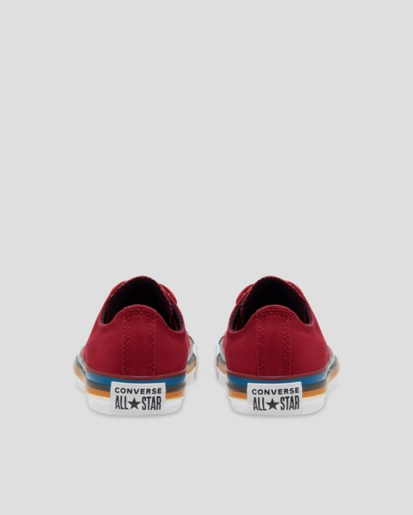 Trampki Niskie Converse Chuck Taylor All Star Multi Stripe Czerwone | CV-056MWR