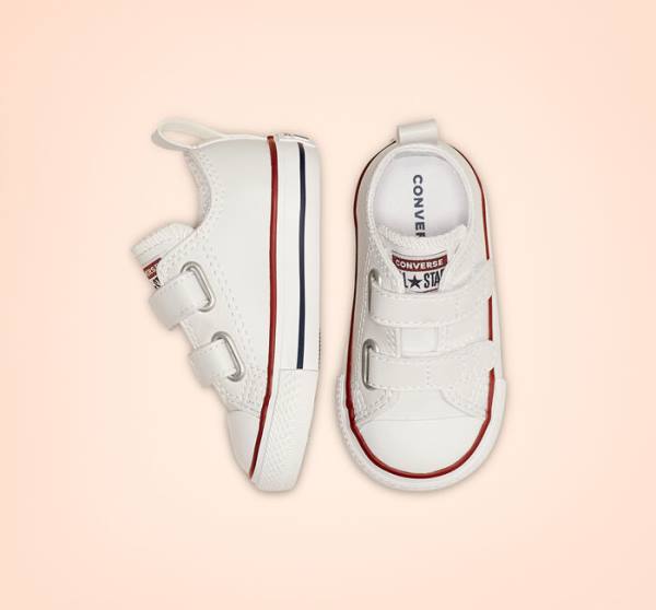Trampki Niskie Converse Chuck Taylor All Star Easy-On Skórzane Białe | CV-068NEG