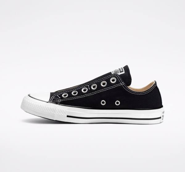 Trampki Niskie Converse Chuck Taylor All Star Slip Czarne Białe | CV-126OGA