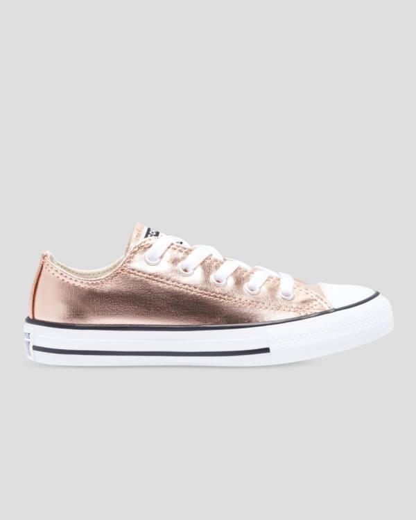 Trampki Niskie Converse Chuck Taylor All Star Metallic Złote Białe | CV-153GPC