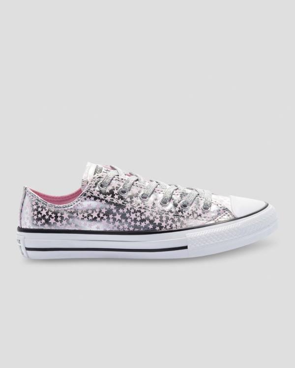 Trampki Niskie Converse Chuck Taylor All Star Shes A Star Różowe Srebrne | CV-184SEU