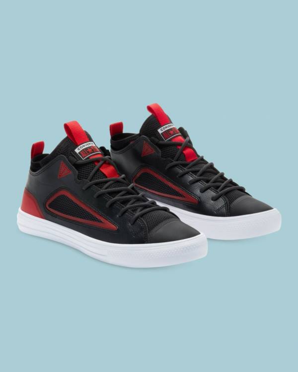 Trampki Niskie Converse Chuck Taylor All Star Ultra Czarne Czerwone | CV-320BHZ