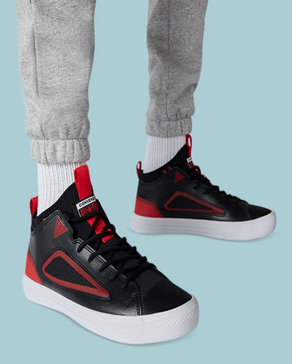 Trampki Niskie Converse Chuck Taylor All Star Ultra Czarne Czerwone | CV-320BHZ