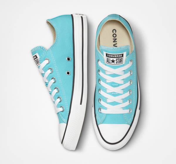 Trampki Niskie Converse Chuck Taylor All Star Seasonal Color Niebieskie Białe Czarne | CV-346KWG