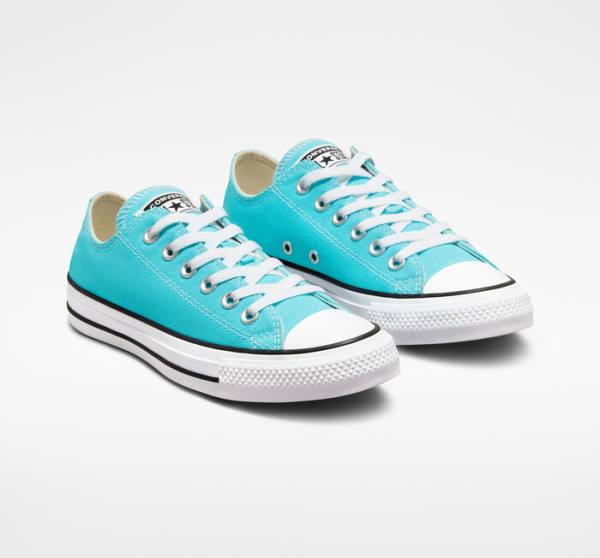 Trampki Niskie Converse Chuck Taylor All Star Seasonal Color Niebieskie Białe Czarne | CV-346KWG