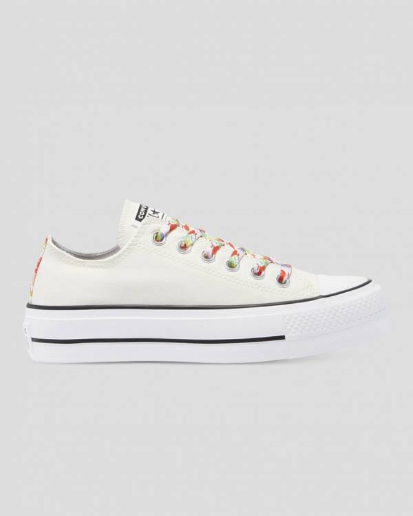 Trampki Niskie Converse Chuck Taylor All Star Lift Garden Party Beżowe | CV-451QOW