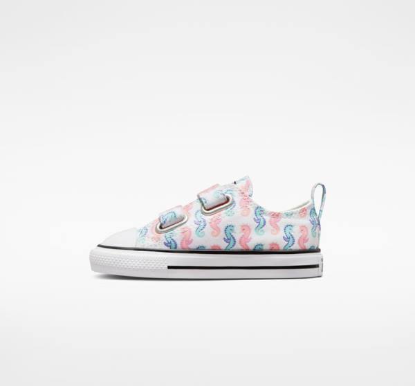 Trampki Niskie Converse Chuck Taylor All Star Easy-On Seahorses Białe Różowe Głęboka | CV-526WAY
