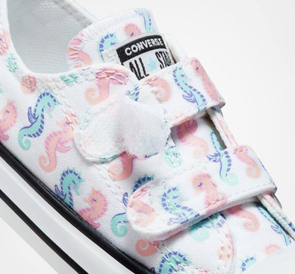 Trampki Niskie Converse Chuck Taylor All Star Easy-On Seahorses Białe Różowe Głęboka | CV-526WAY