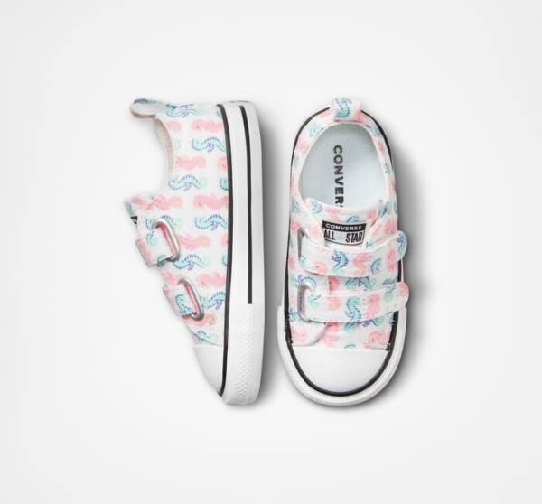 Trampki Niskie Converse Chuck Taylor All Star Easy-On Seahorses Białe Różowe Głęboka | CV-526WAY