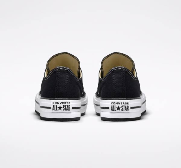 Trampki Niskie Converse Chuck Taylor All Star Lift Platformie Czarne Białe | CV-547ATH