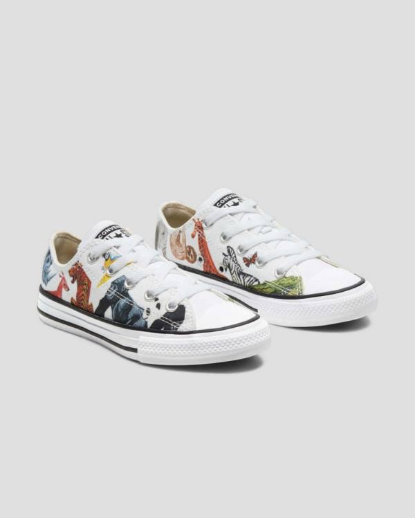 Trampki Niskie Converse Chuck Taylor All Star Animal Print Białe | CV-560NPJ
