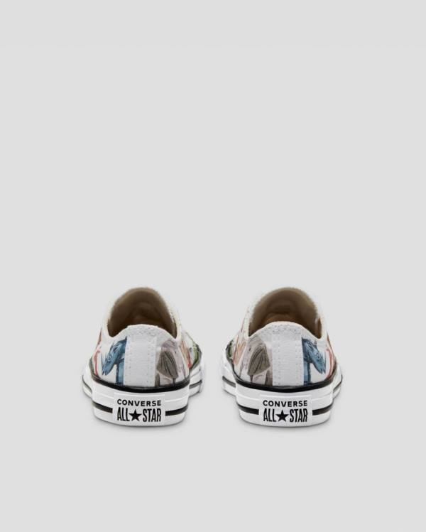 Trampki Niskie Converse Chuck Taylor All Star Animal Print Białe | CV-560NPJ