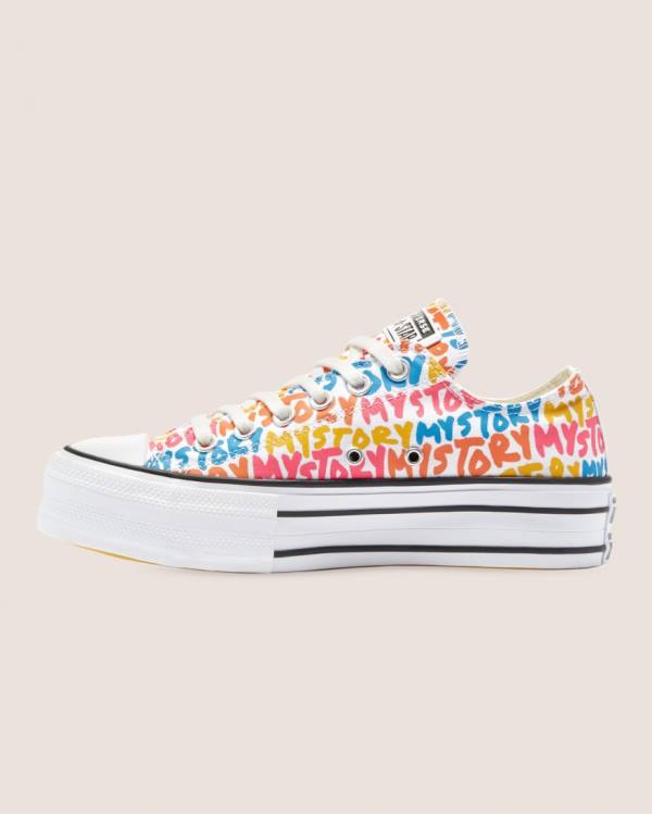 Trampki Niskie Converse Chuck Taylor All Star My Story Double Stacked Lift Kolorowe | CV-567KBT
