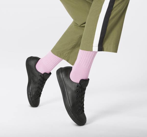 Trampki Niskie Converse Chuck Taylor All Star Skórzane Czarne | CV-604JXO