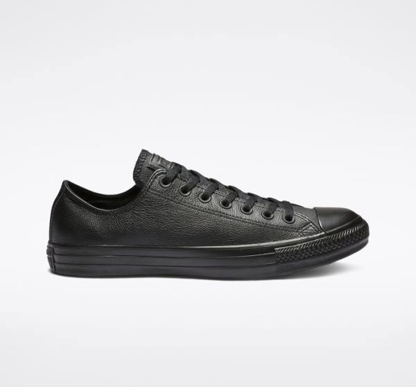 Trampki Niskie Converse Chuck Taylor All Star Skórzane Czarne | CV-604JXO