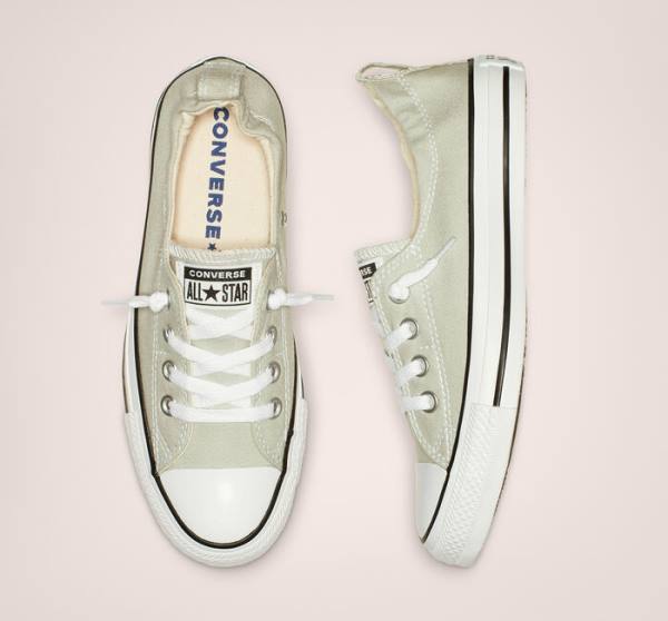 Trampki Niskie Converse Chuck Taylor All Star Shoreline Cloud Gray Slip On Szare | CV-627HVY