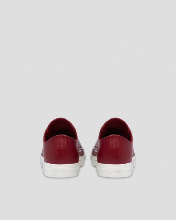 Trampki Niskie Converse Chuck Taylor All Star Seasonal Skórzane Bordowe | CV-672KPM