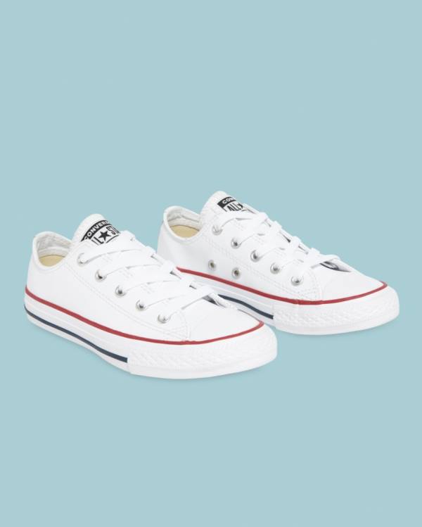Trampki Niskie Converse Chuck Taylor All Star Skórzane Białe | CV-723DLI
