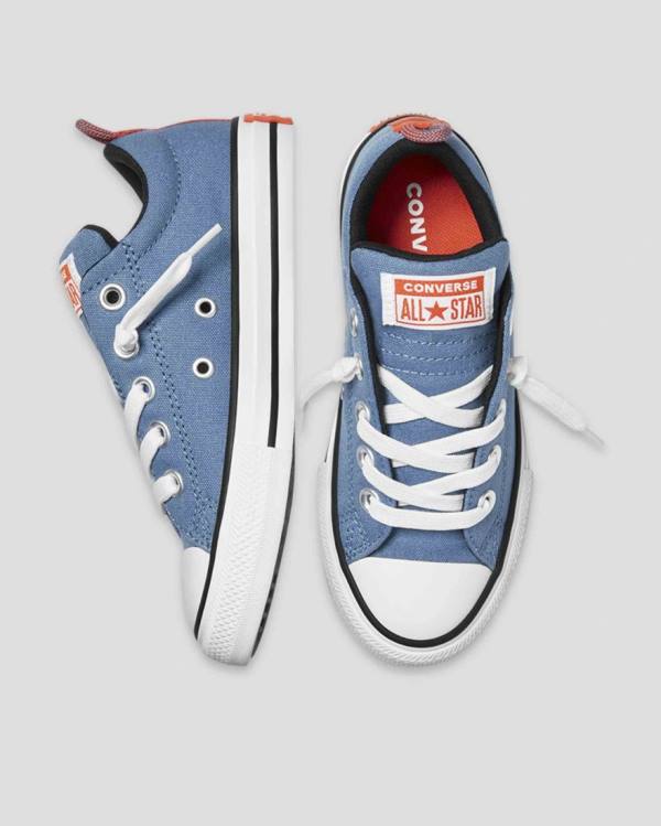 Trampki Niskie Converse Chuck Taylor All Star Streetwear Slip Niebieskie | CV-726UQY