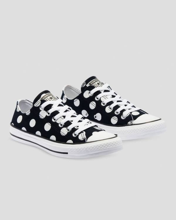 Trampki Niskie Converse Chuck Taylor All Star Glitter Shine Czarne | CV-759PEN