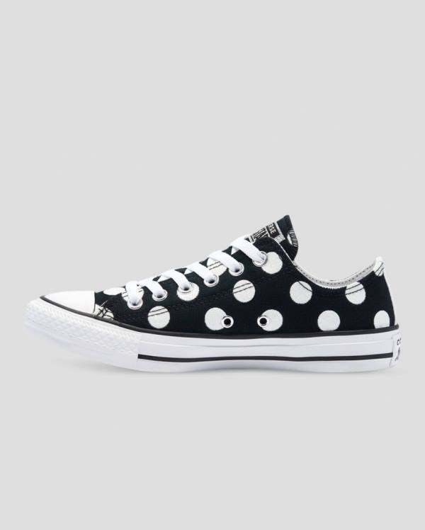 Trampki Niskie Converse Chuck Taylor All Star Glitter Shine Czarne | CV-759PEN