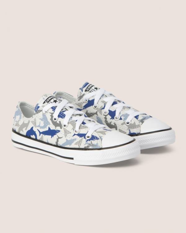 Trampki Niskie Converse Chuck Taylor All Star Shark Bite Białe | CV-782XJB