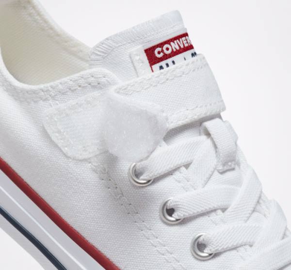 Trampki Niskie Converse Chuck Taylor All Star Easy-On Białe Białe Beżowe | CV-814ISA