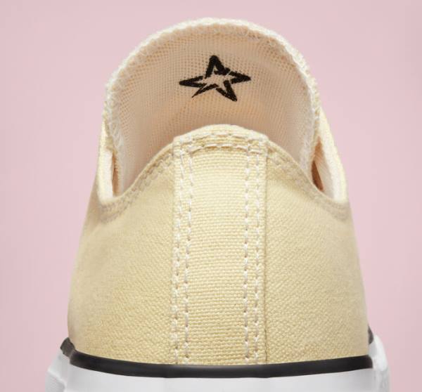 Trampki Niskie Converse Chuck Taylor All Star Lift Platformie Seasonal Color Cytrynowy Czarne Białe | CV-864MFW