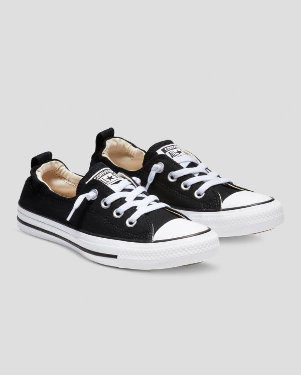 Trampki Niskie Converse Chuck Taylor All Star Shoreline Slip Czarne | CV-921AXW